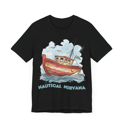 Aqua Blue Water Canal Boat T Shirt - US