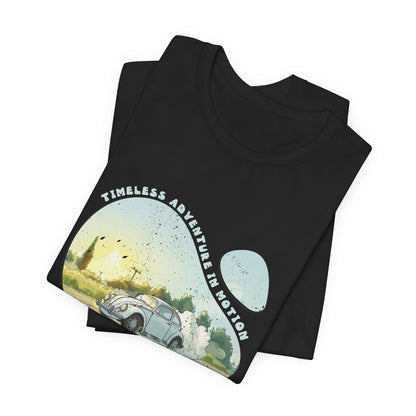 Cyan And White Volkswagen Beetle Cars T Shirt - UK