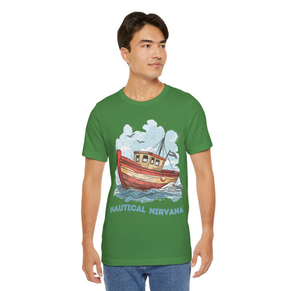 Aqua Blue Water Canal Boat T Shirt - US