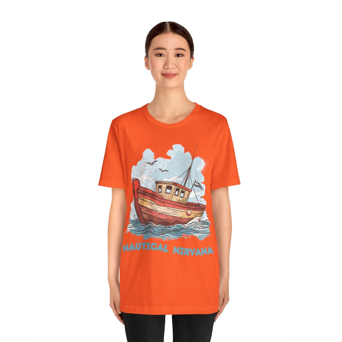 Aqua Blue Water Canal Boat T Shirt - US