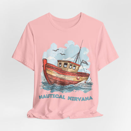 Aqua Blue Water Canal Boat T Shirt - US