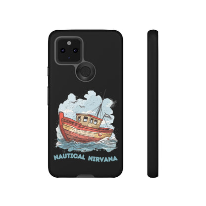 Aqua Blue Water Canal Boat Phone Case iPhone Pixel Samsung