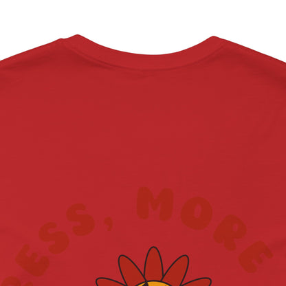 Red Flower Positive Inspirational Quotes About Life T Shirt - UK