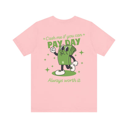 Retro Salary Finance Pay Day Today Funny Cartoon Character T Shirt - US