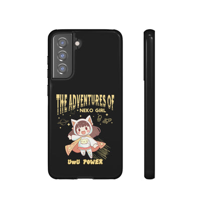 Cartoon Hero Anime Cat Meme Girl Phone Case, iPhone, Pixel, Samsung