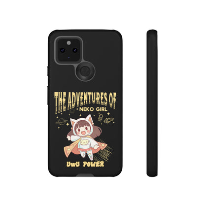 Cartoon Hero Anime Cat Meme Girl Phone Case, iPhone, Pixel, Samsung