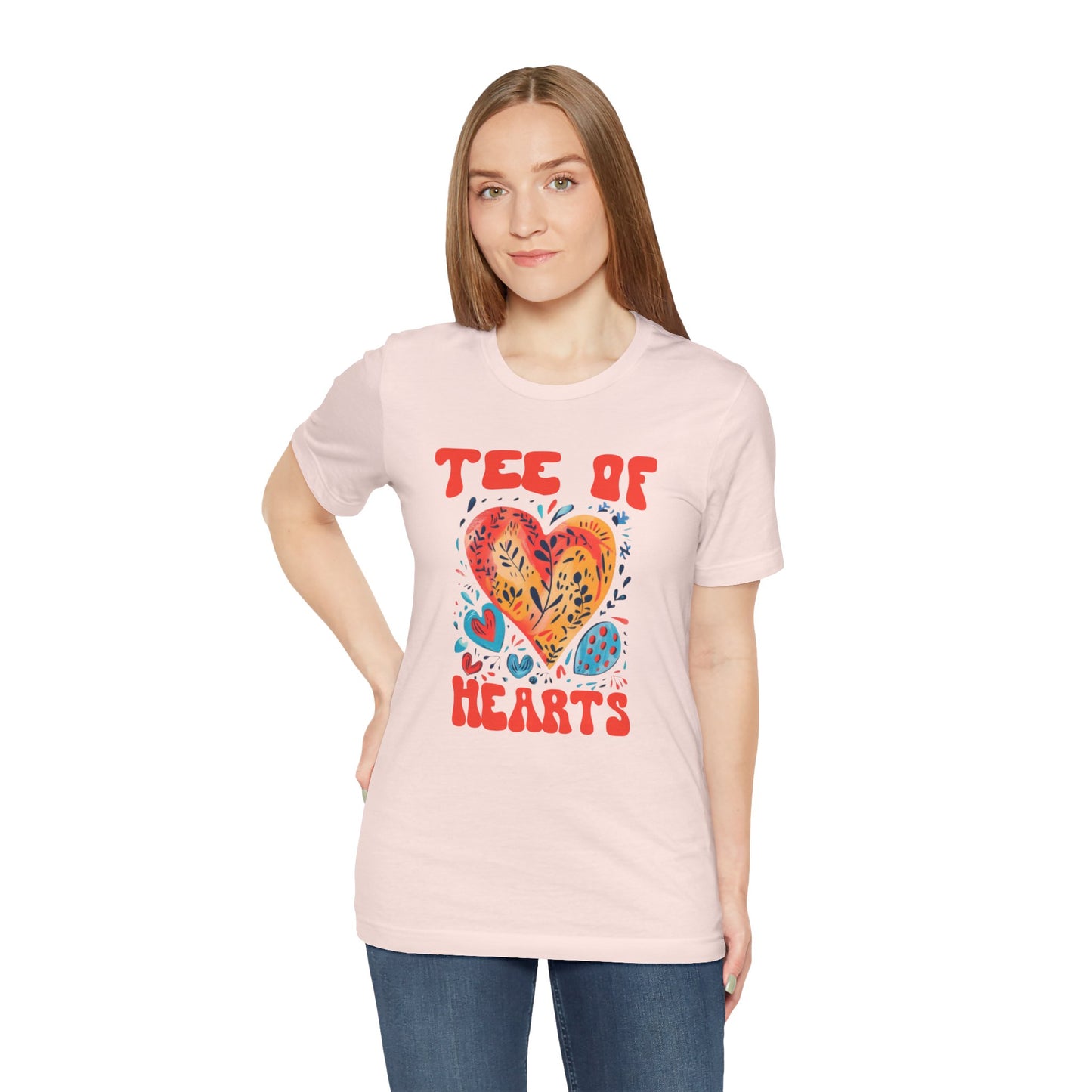 Tee Of Hearts Abstract Art T Shirt - UK