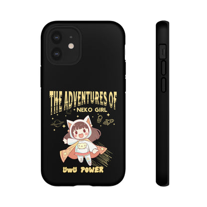 Cartoon Hero Anime Cat Meme Girl Phone Case, iPhone, Pixel, Samsung