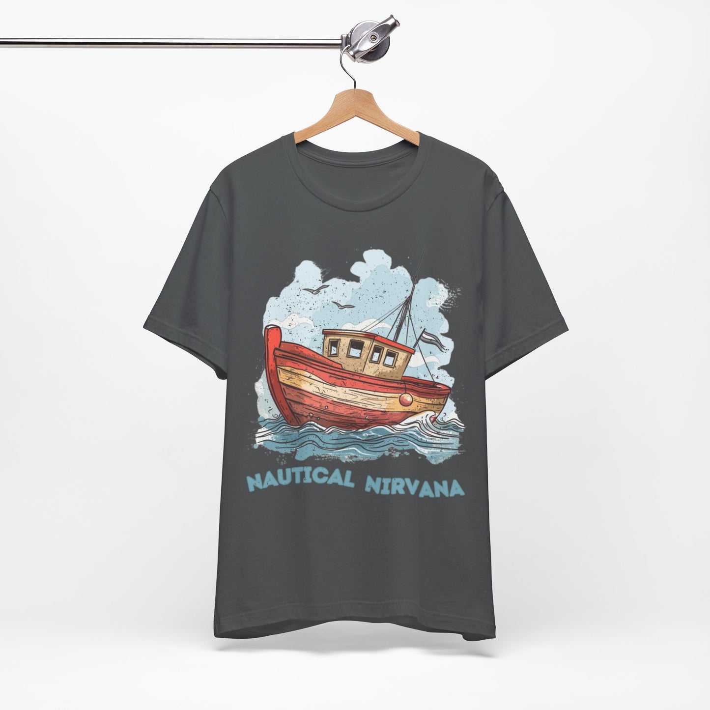 Aqua Blue Water Canal Boat T Shirt - US