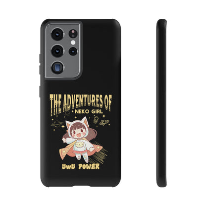 Cartoon Hero Anime Cat Meme Girl Phone Case, iPhone, Pixel, Samsung