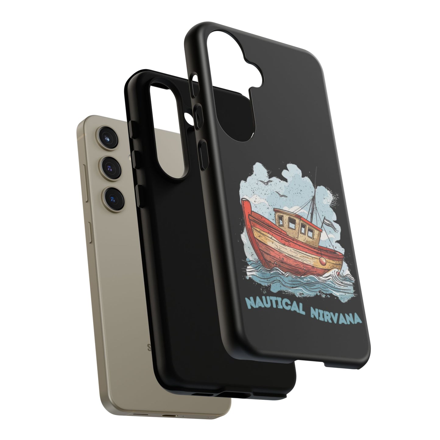 Aqua Blue Water Canal Boat Phone Case iPhone Pixel Samsung