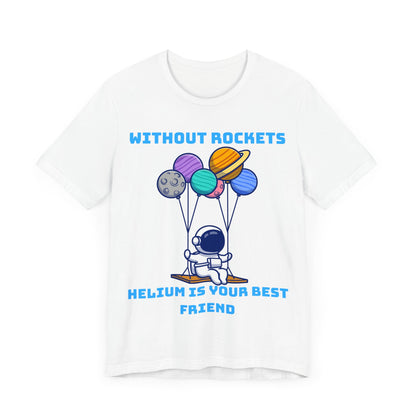 Funny Science Balloon Meme Astronaut Rocket T Shirt - UK