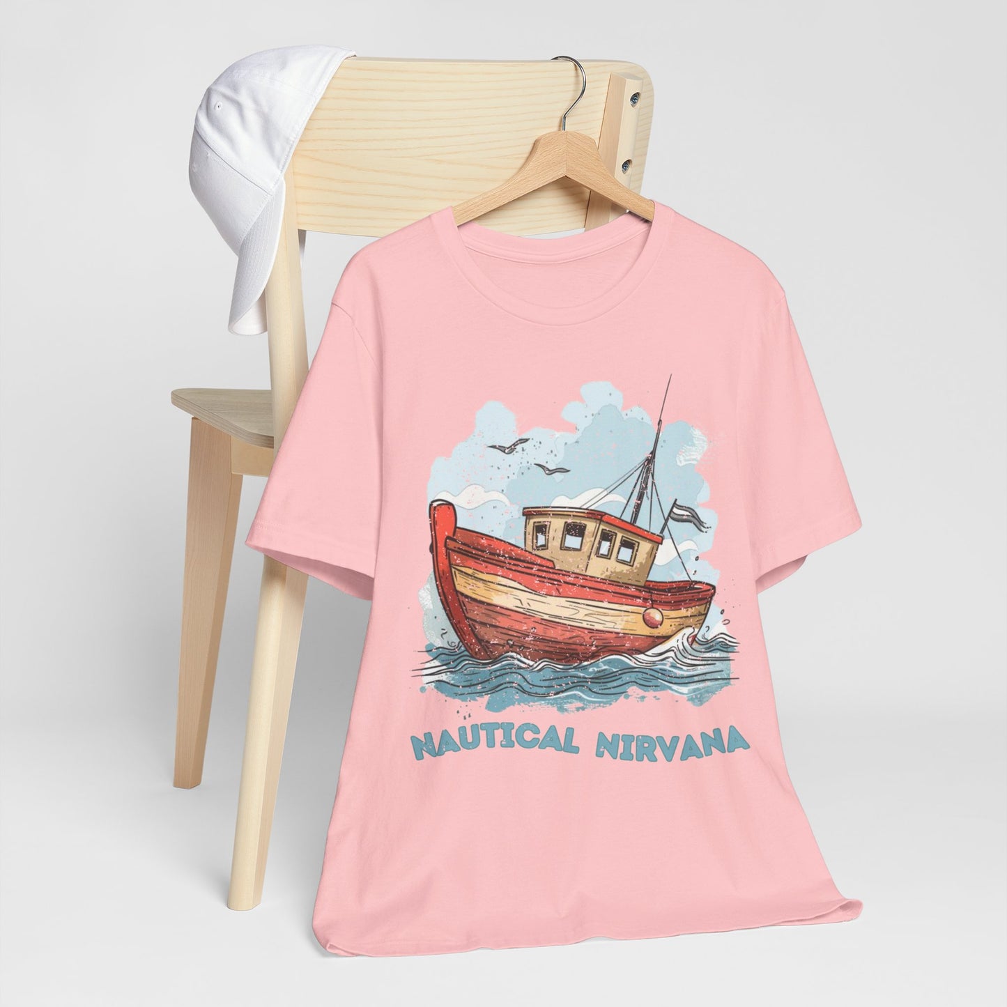 Aqua Blue Water Canal Boat T Shirt - US