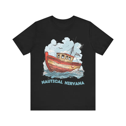 Aqua Blue Water Canal Boat T Shirt - UK