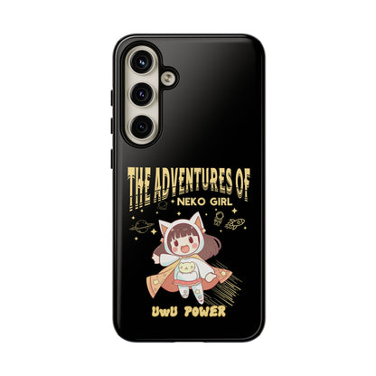 Cartoon Hero Anime Cat Meme Girl Phone Case, iPhone, Pixel, Samsung