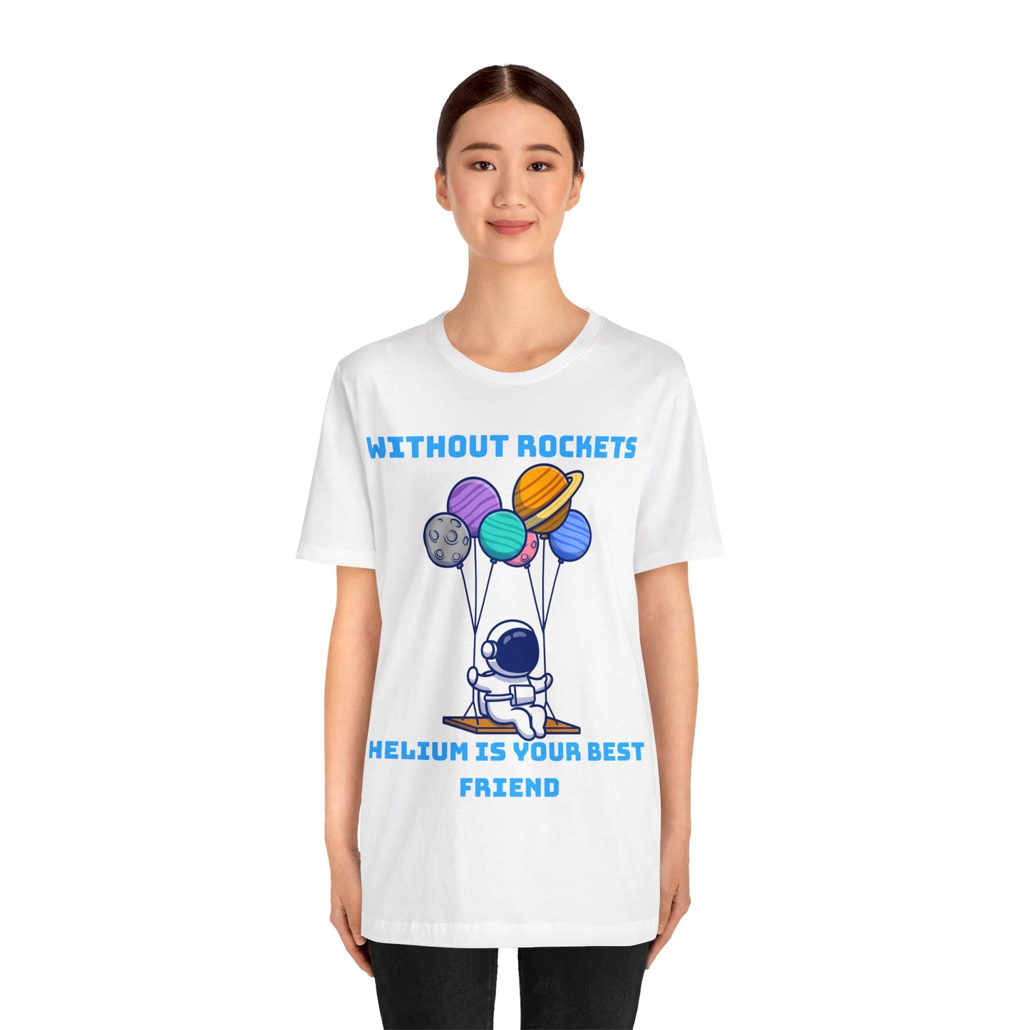 Funny Science Balloon Meme Astronaut Rocket T Shirt - UK