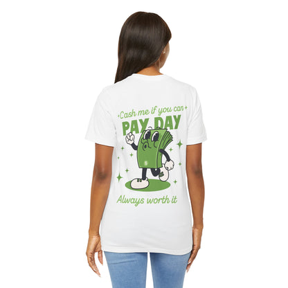 Retro Salary Finance Pay Day Today Funny Cartoon Character T Shirt - UK