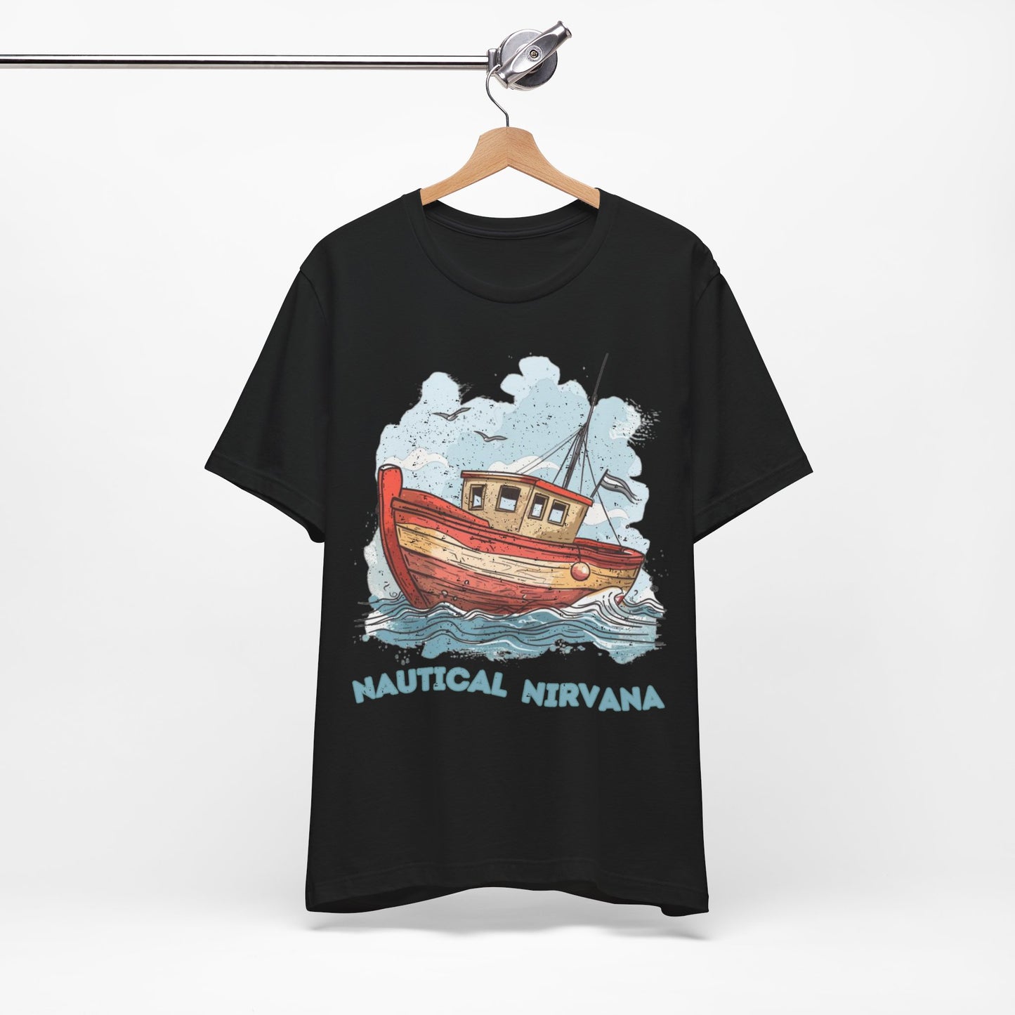 Aqua Blue Water Canal Boat T Shirt - US