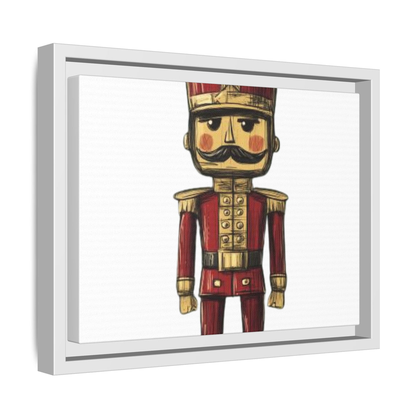 Military Army Toy Soldier Uniform Matte Canvas, Framed (Multi-color)