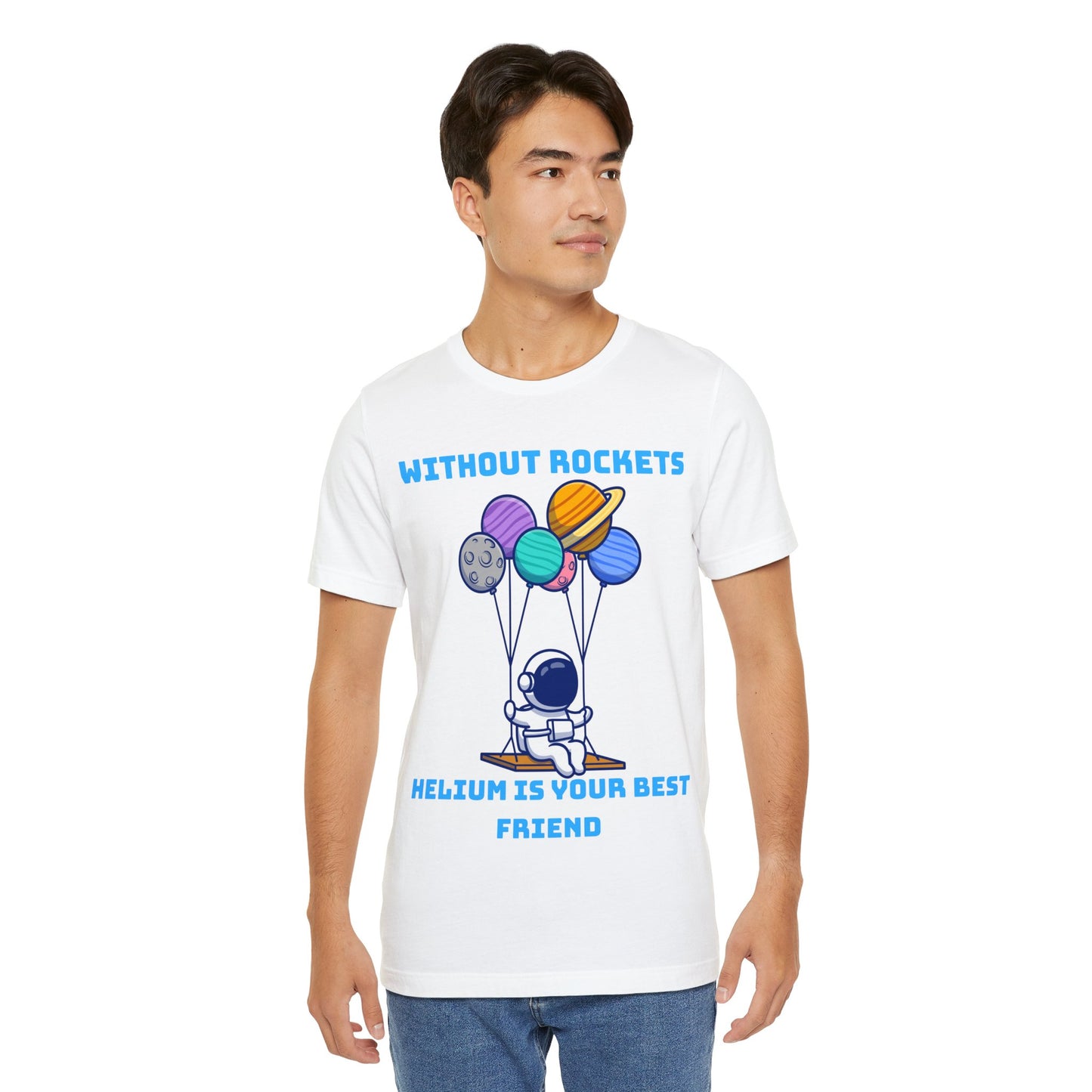 Funny Science Balloon Meme Astronaut Rocket T Shirt - UK