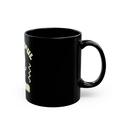 Funny Smiling Ghost Black Mug (11oz, 15oz)