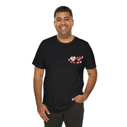 Oh So True Love Heart Rate Retro T Shirt - UK