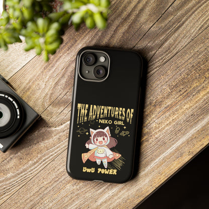 Cartoon Hero Anime Cat Meme Girl Phone Case, iPhone, Pixel, Samsung