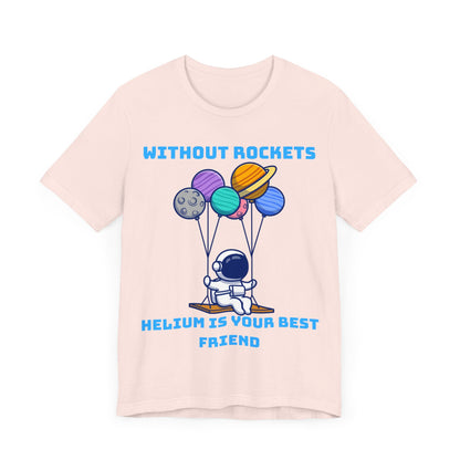 Funny Science Balloon Meme Astronaut Rocket T Shirt - UK