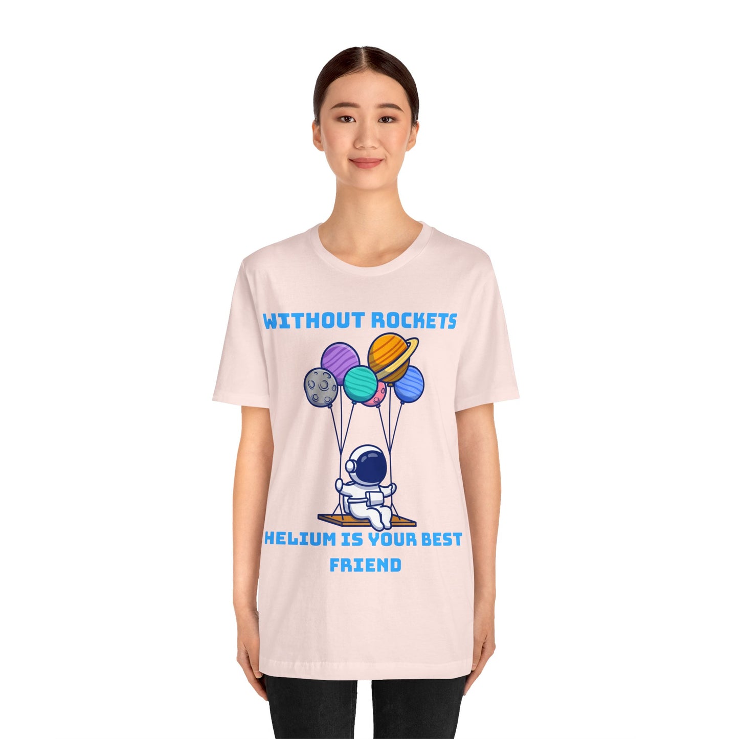 Funny Science Balloon Meme Astronaut Rocket T Shirt - UK