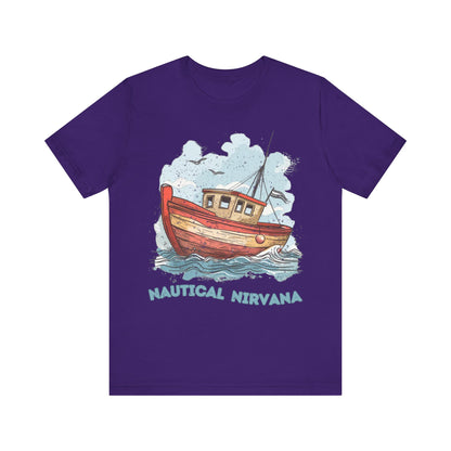 Aqua Blue Water Canal Boat T Shirt - US