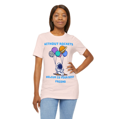 Funny Science Balloon Meme Astronaut Rocket T Shirt - UK