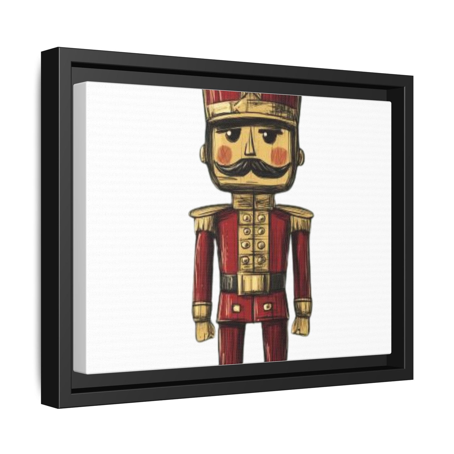 Military Army Toy Soldier Uniform Matte Canvas, Framed (Multi-color)