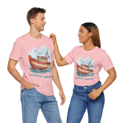 Aqua Blue Water Canal Boat T Shirt - US