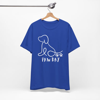 Cute Pet Dog White Print T Shirt - UK