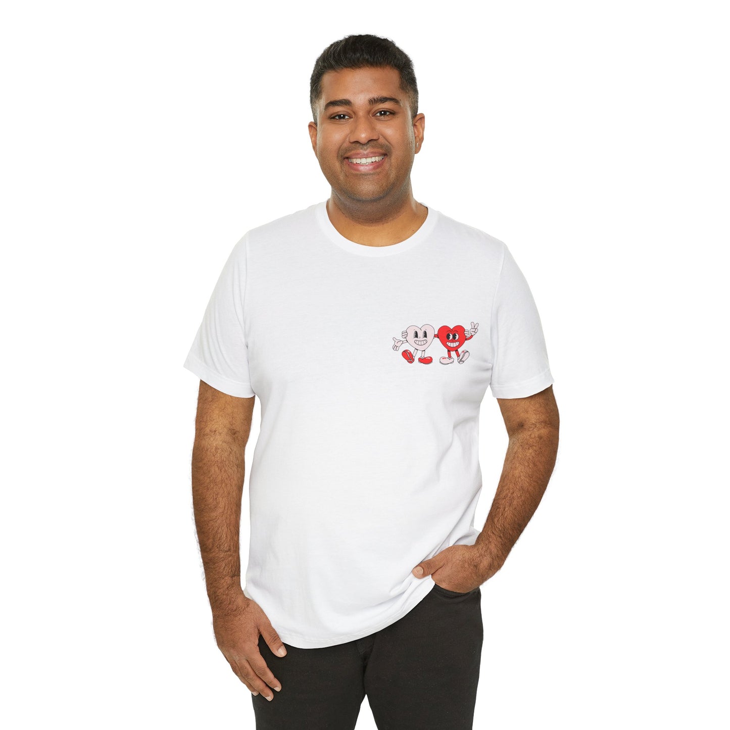 Oh So True Love Heart Rate Retro T Shirt - US