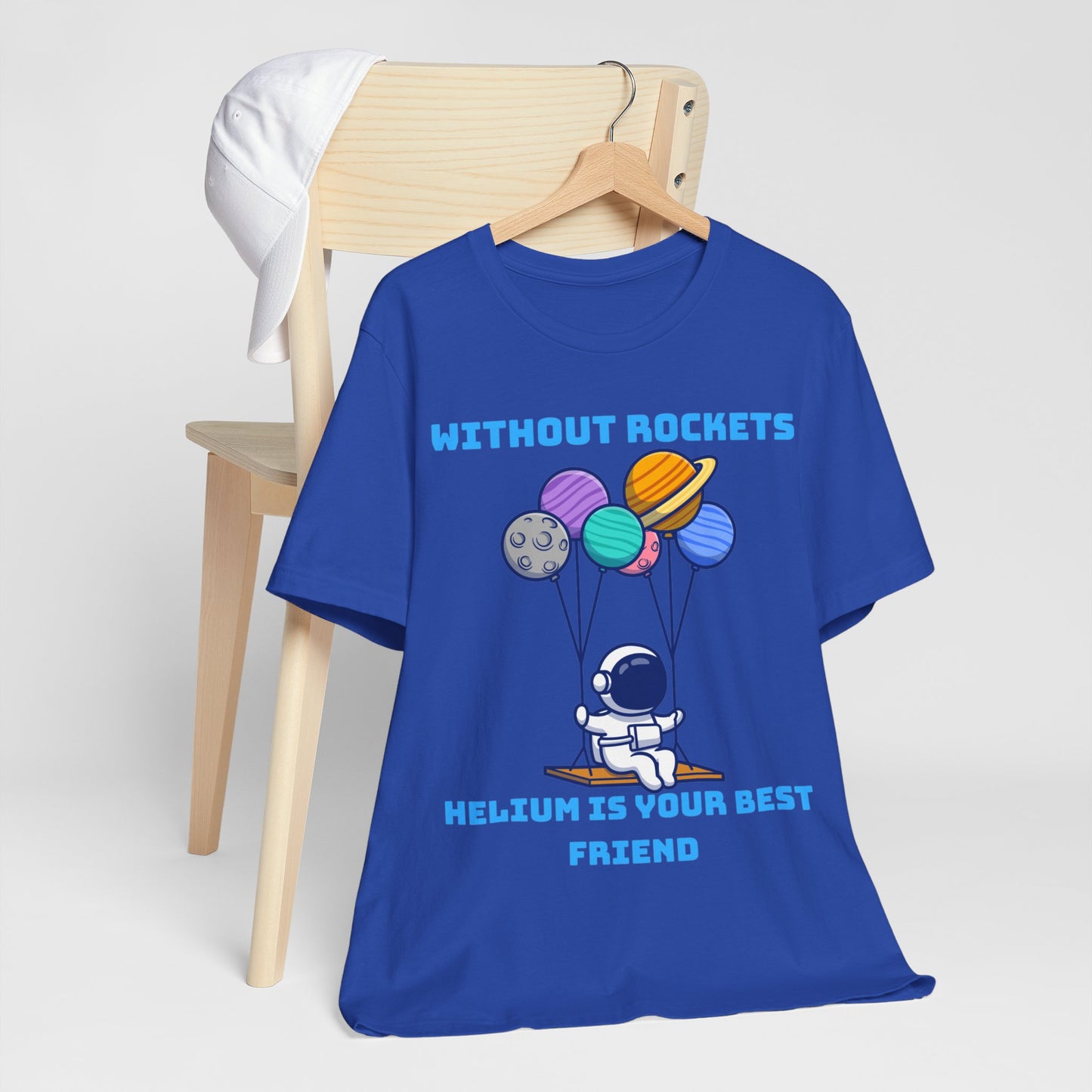 Funny Science Balloon Meme Astronaut Rocket T Shirt - UK