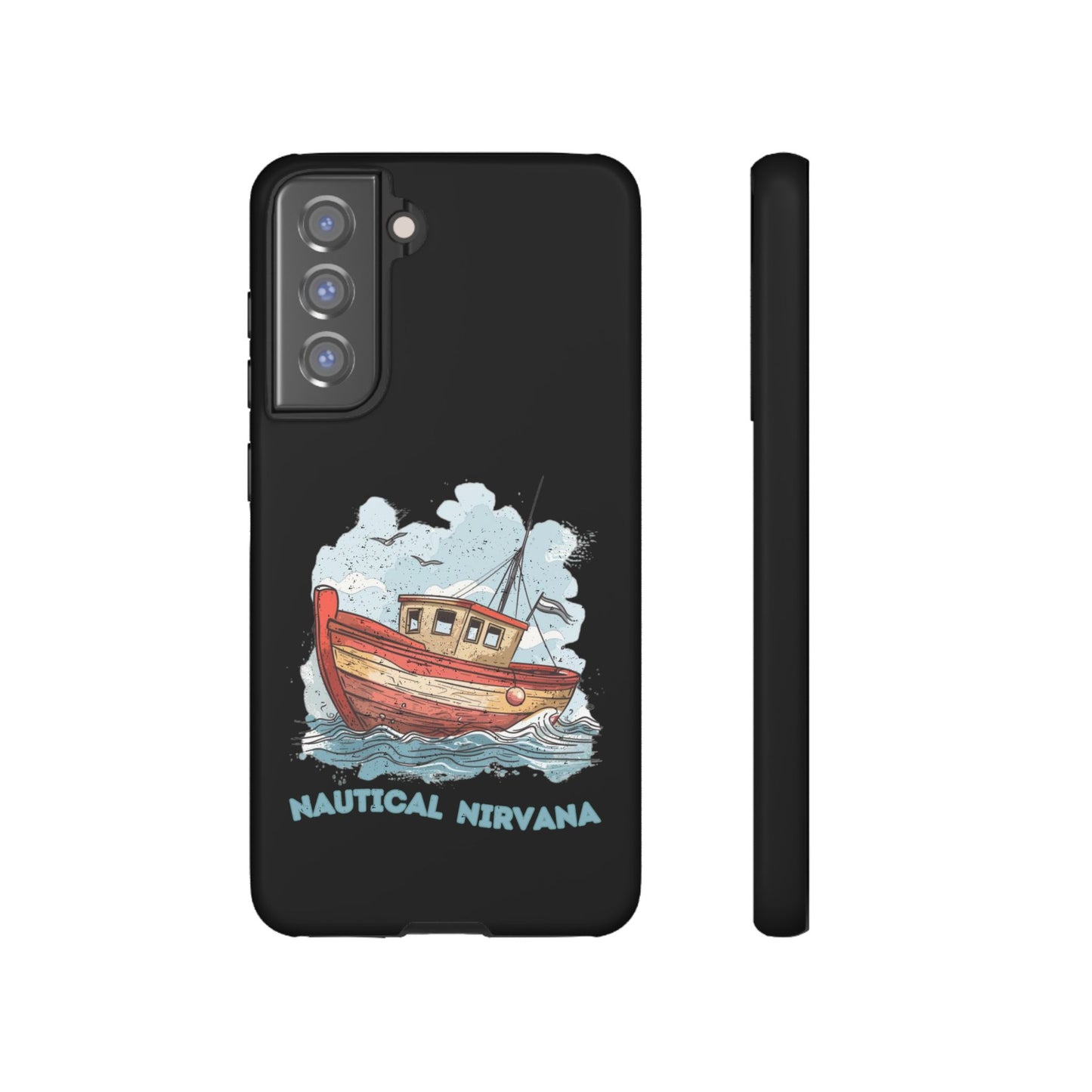 Aqua Blue Water Canal Boat Phone Case iPhone Pixel Samsung