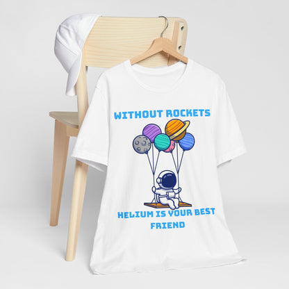 Funny Science Balloon Meme Astronaut Rocket T Shirt - UK