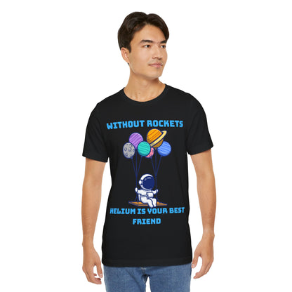 Funny Science Balloon Meme Astronaut Rocket T Shirt - UK