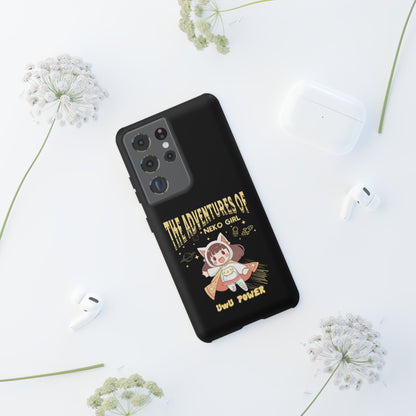 Cartoon Hero Anime Cat Meme Girl Phone Case, iPhone, Pixel, Samsung