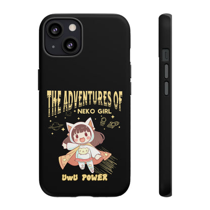 Cartoon Hero Anime Cat Meme Girl Phone Case, iPhone, Pixel, Samsung