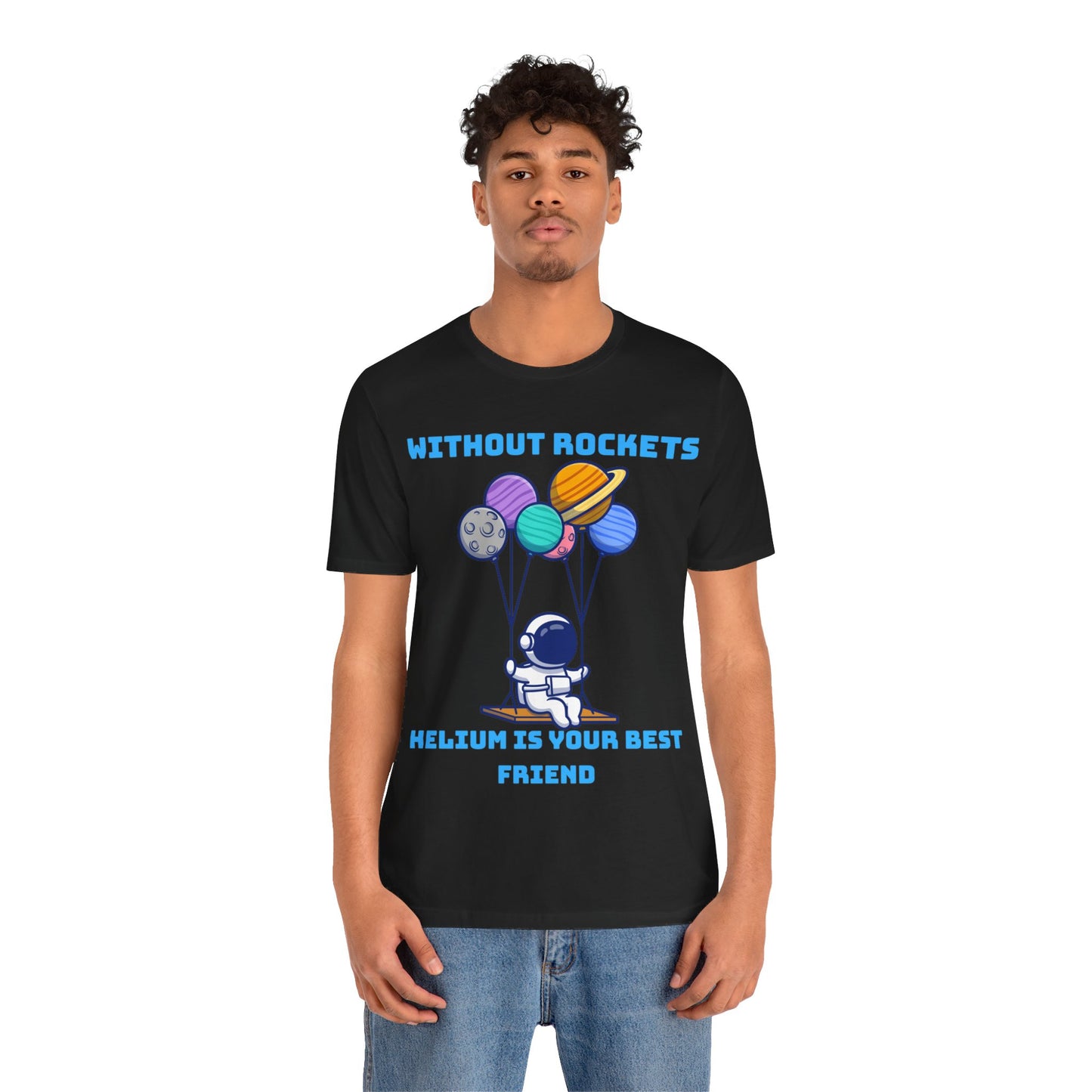 Funny Science Balloon Meme Astronaut Rocket T Shirt - UK