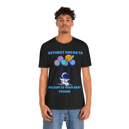 Funny Science Balloon Meme Astronaut Rocket T Shirt - UK