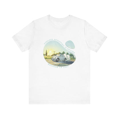 Cyan And White Volkswagen Beetle Cars T Shirt - UK