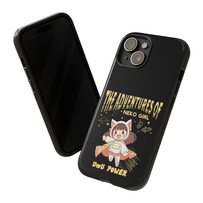 Cartoon Hero Anime Cat Meme Girl Phone Case, iPhone, Pixel, Samsung