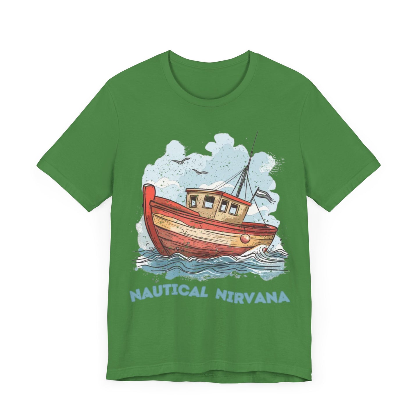 Aqua Blue Water Canal Boat T Shirt - US