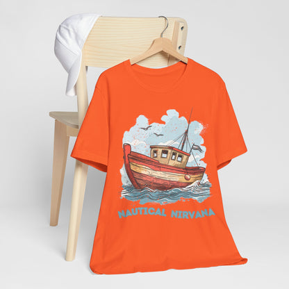 Aqua Blue Water Canal Boat T Shirt - US