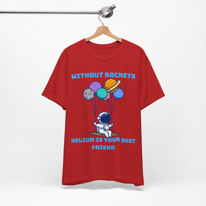 Funny Science Balloon Meme Astronaut Rocket T Shirt - UK