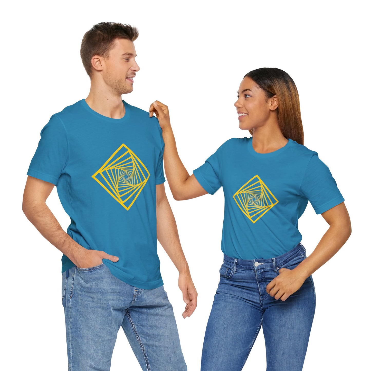 Squareup Cubism Movement 2D Shapes With 4 Sides T Shirt - US