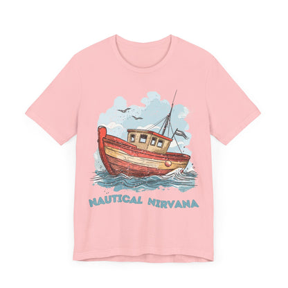 Aqua Blue Water Canal Boat T Shirt - US